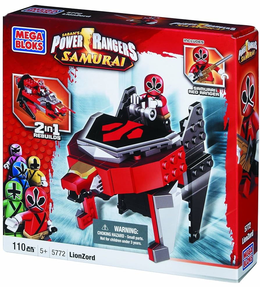Mega Bloks Power Rangers Samurai 2 in 1 Vehicle LionZord