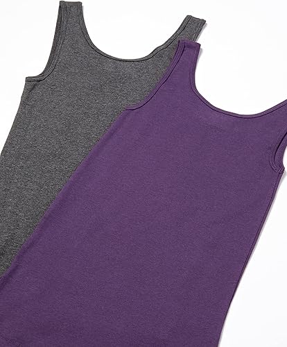 Miniatura 3 de Tienda Essentials - Camiseta ajustada sin mangas para mujer, paquete de 2