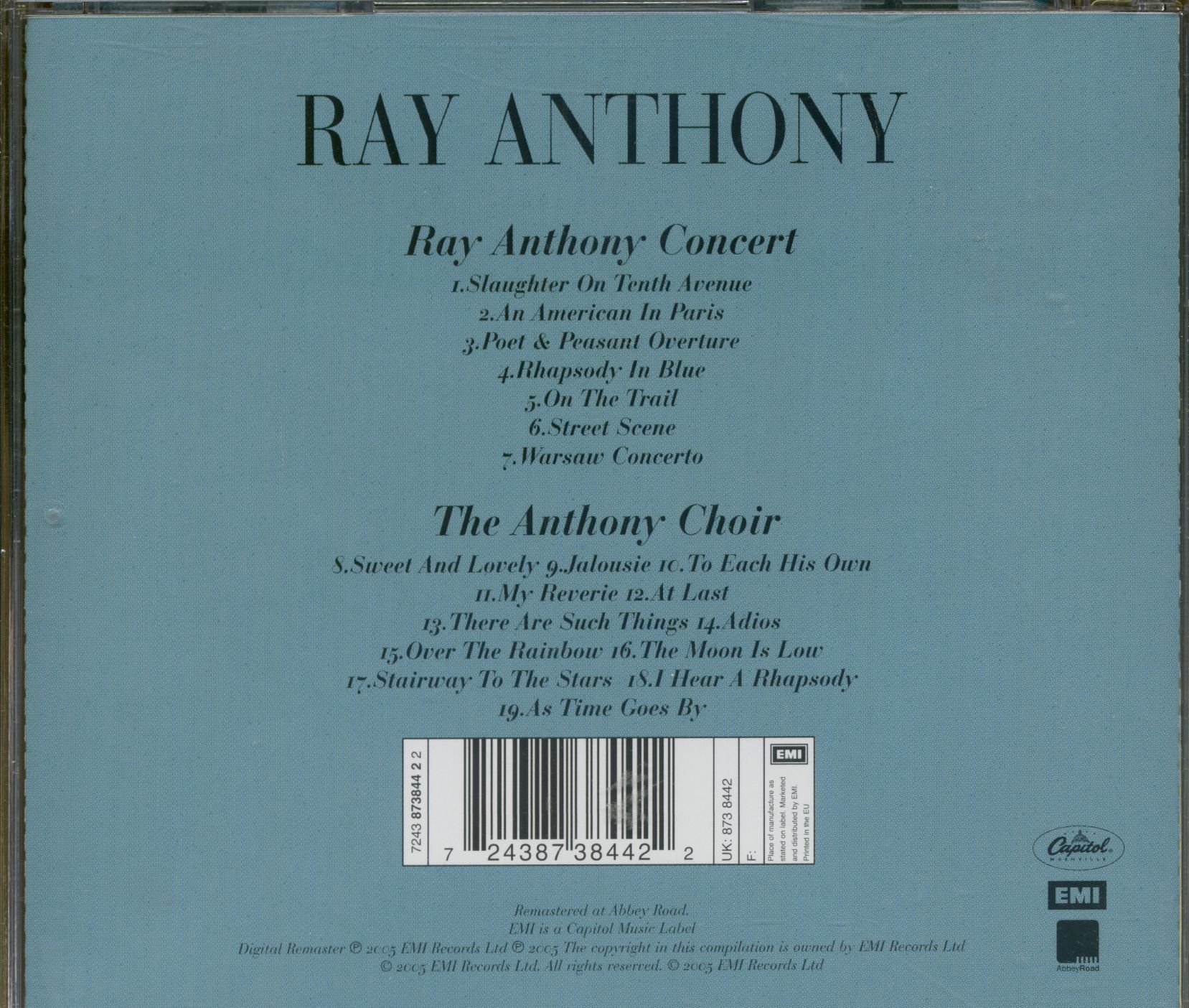 Ray Anthony Concert/The Anthony Choir