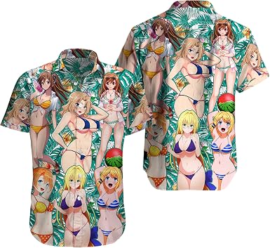 Aloha Hawaiian Shirt Girls Bikini Sexy 