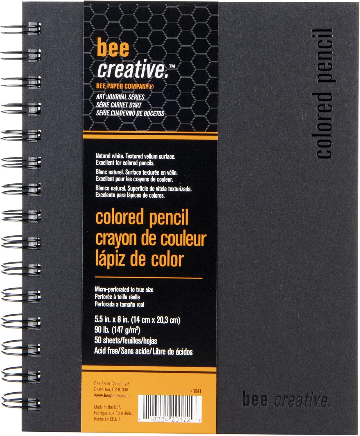 Bee Paper - 8.5"x 11" Bee Creative Watercolor Journal