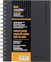 Vista 13 de Bee Paper - Diario de dibujo con lápices de color Bee Creative de 8" x 8