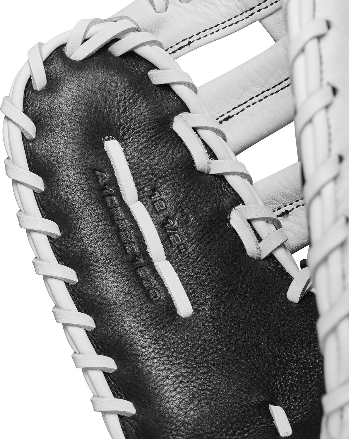 WILSON 2024 A1000 1620 12.5” Fastpitch Softball First Base Mitt - Black/White/Silver