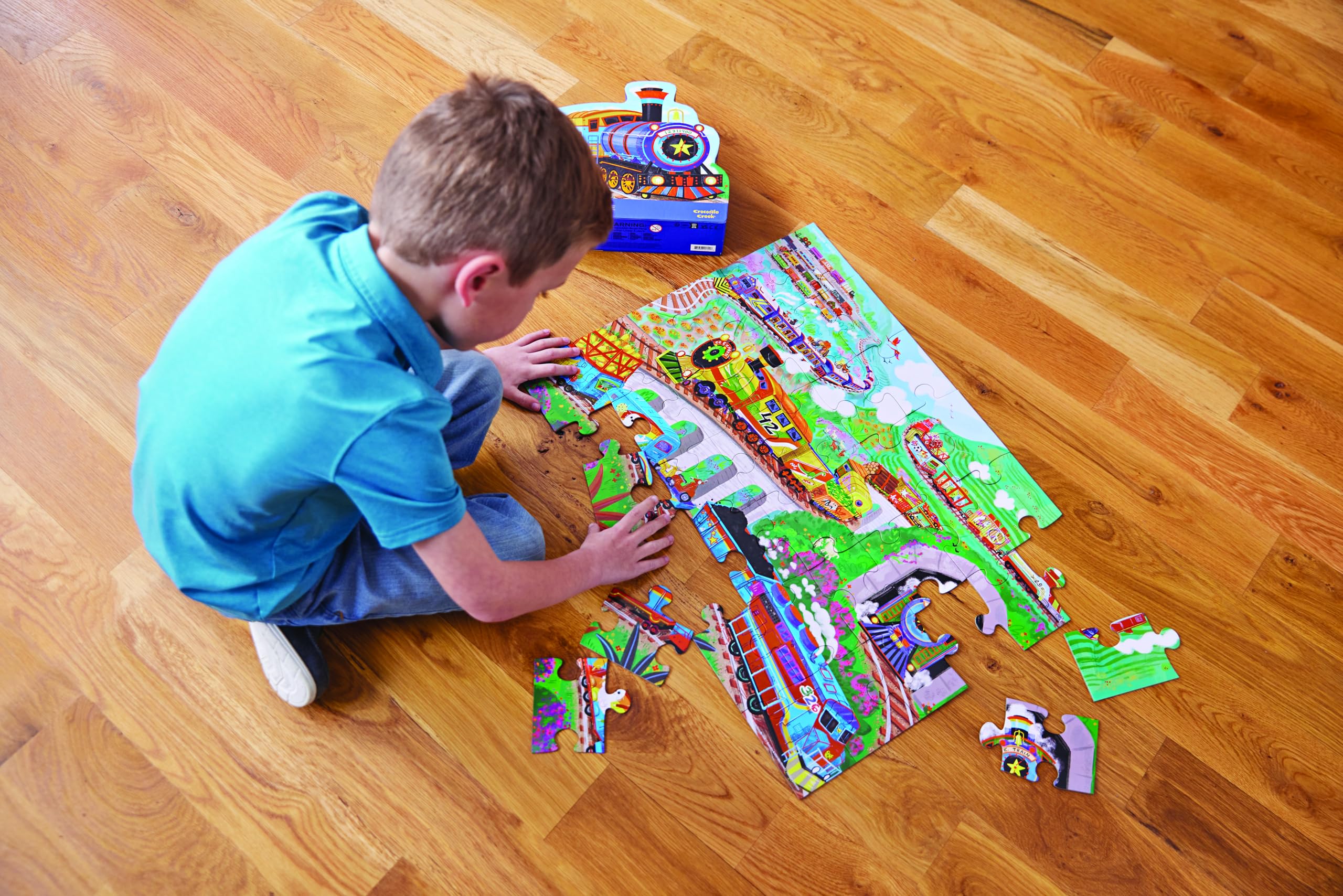 Amazon.com: Crocodile Creek 36-Piece Jigsaw Floor Puzzle - Fun