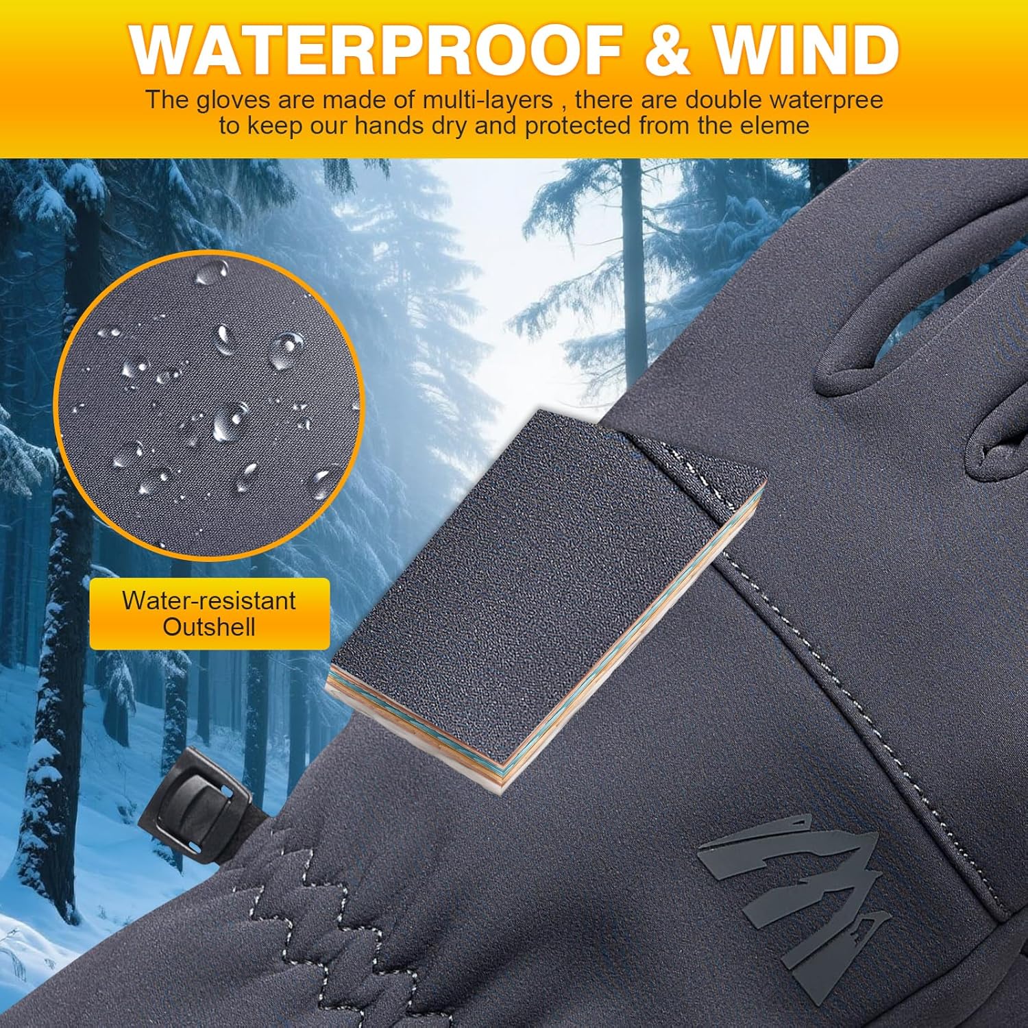 Moon Kitty Women’s Winter Running Gloves Windproof Thermal with Touchscreen Fingers Cold Weather Gloves for Women - Image 4