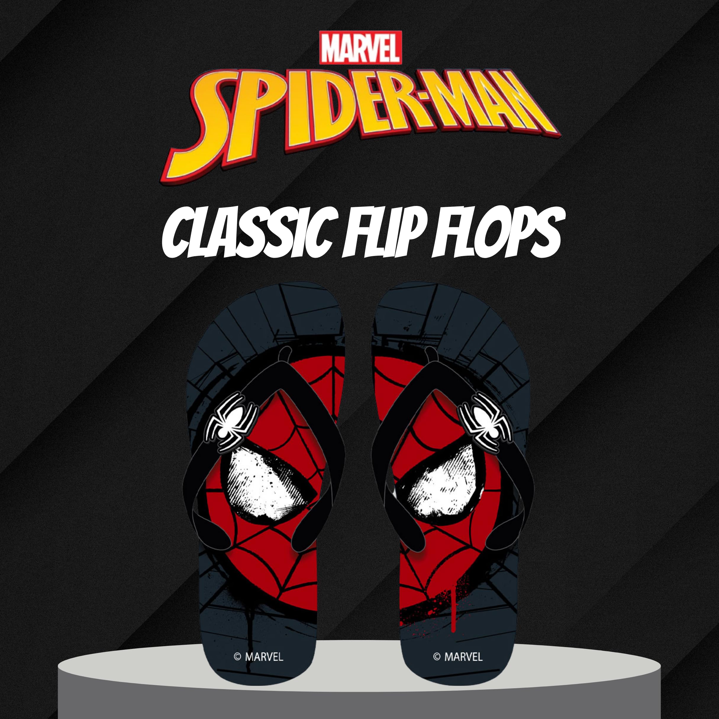 Marvel Spiderman Infradito, Sandali Classici Regalo per Ragazzi, Uomini e Adolescenti, Taglie EU 40 alla 45