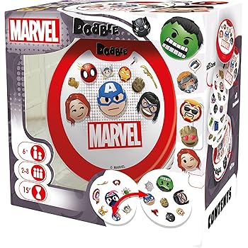 Asmodee Dobble Marvel Emoji Card Game
