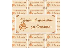 Personalized Knitting Iron on Grandma Labels