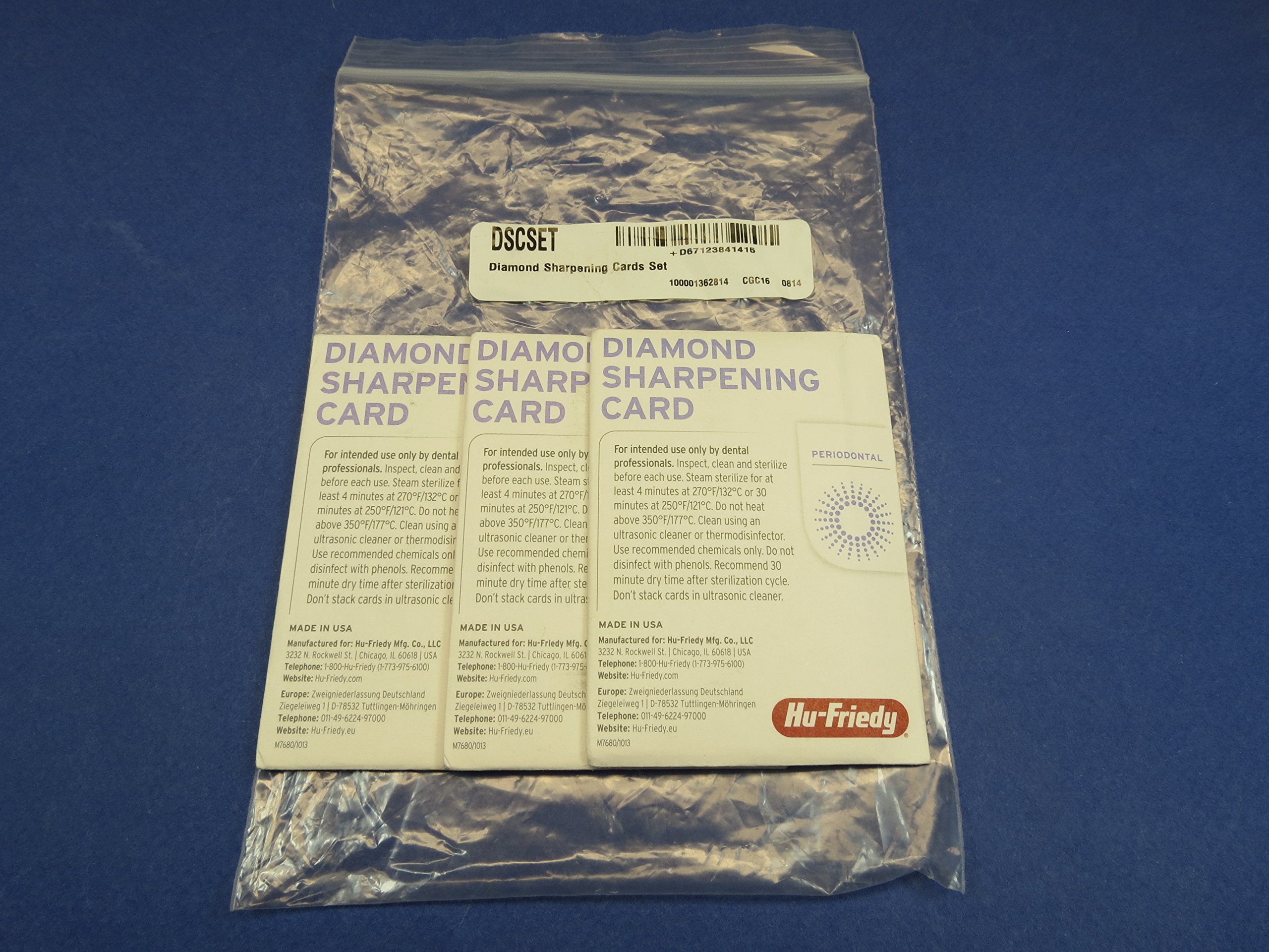 Amazon.com: Hu-Friedy DSCSET Diamond Sharpening Card Set