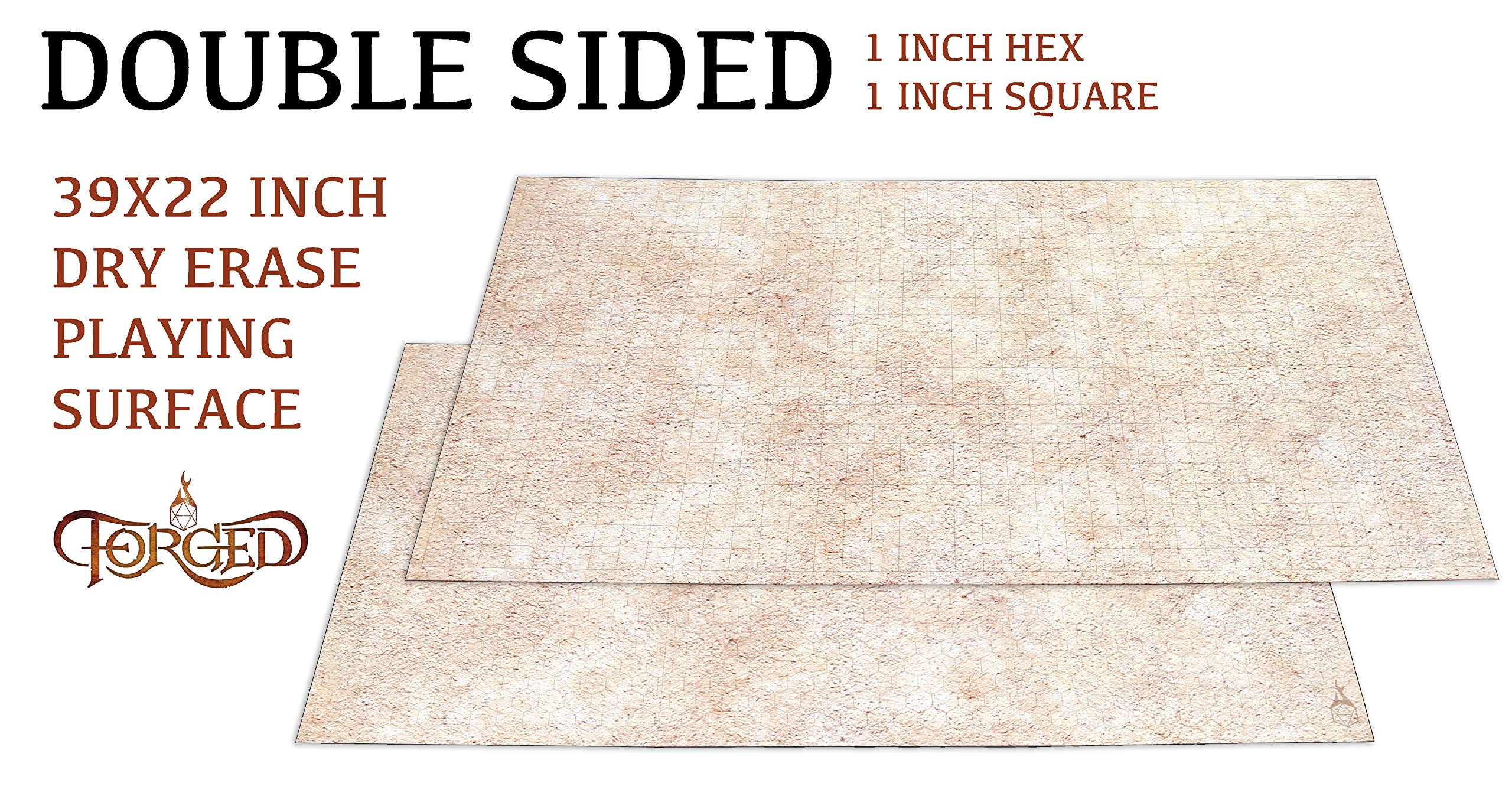 Buy Dice Co. Dry Erase Battle Board with Grid and Hex Map