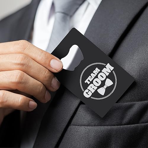 Vista 4 de Abridores de botellas para padrinos de boda (paquete de 10) regalos para padrinos de boda I Team Groom Gifts