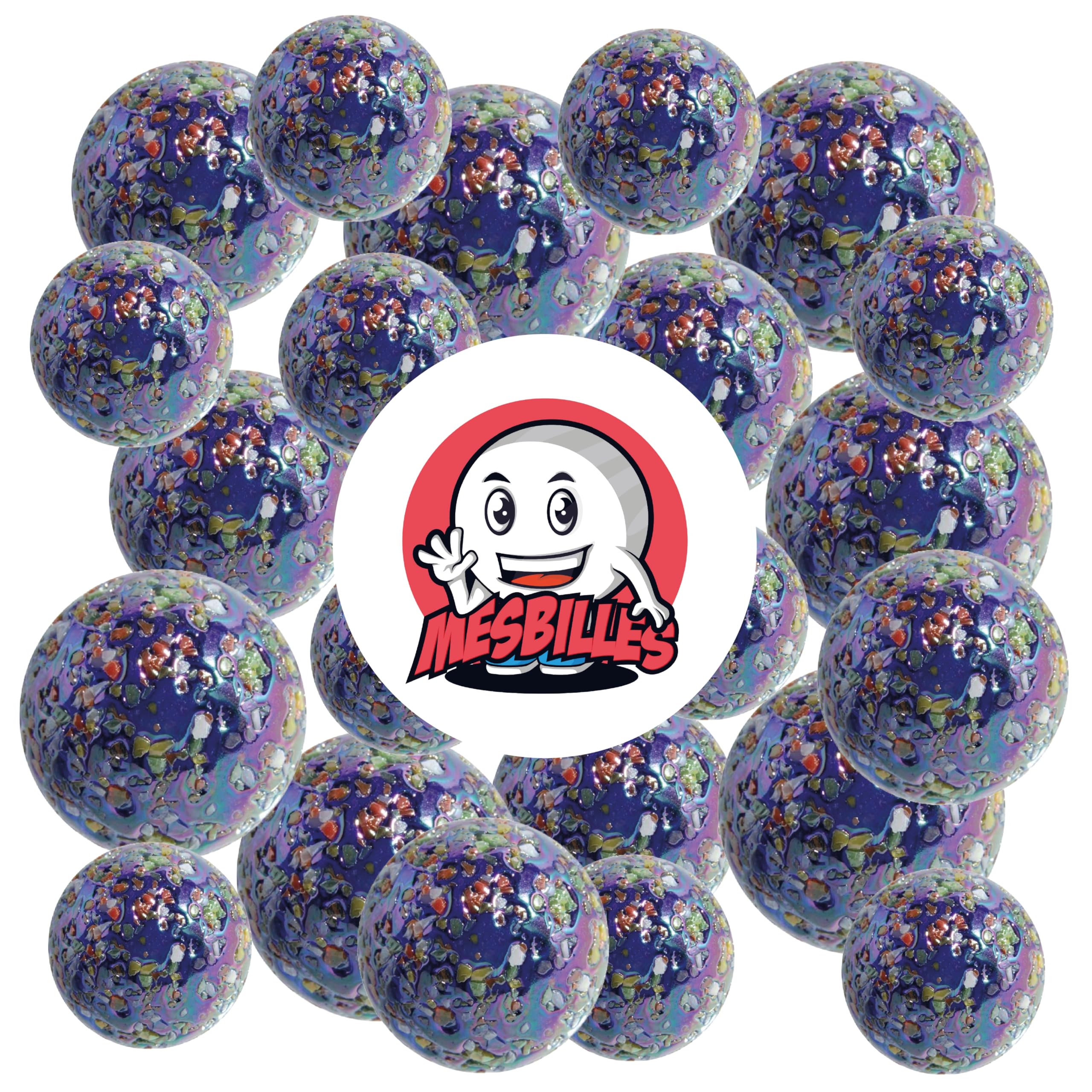 MesBilles 2 Calots CROCO – Billes En Verre 25 Mm, Récréation, Collection, Jeux D’enfants