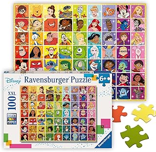 Ravensburger – Disney Colour Palette Puzzle 100 Pieces – Educational & Creative Jigsaw Puzzle for Kids Ages 6+