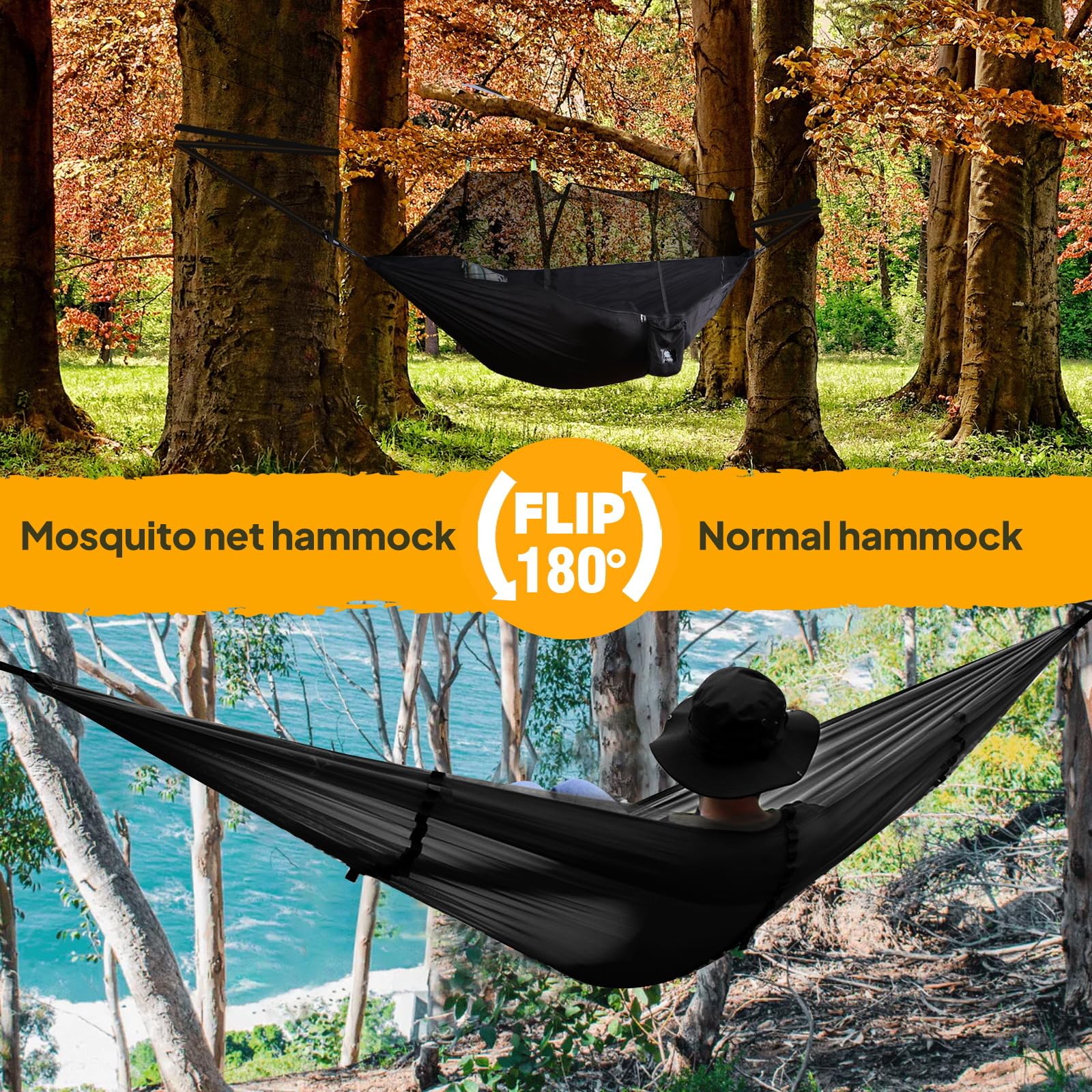 naturefun hängematte test Ultralight Mosquito Net Camping Hammock (300 x 200 cm), 300 kg Load Capacity, Breathable, Quick-Drying Parachute Nylon, Includes 2 x Premium Carabiner Hooks, 4 x Nylon Loops Category:Hollandrad_Edelstahl Style:6oz - Gildan Hammer Odenwald-Camping-Park: Lageplan