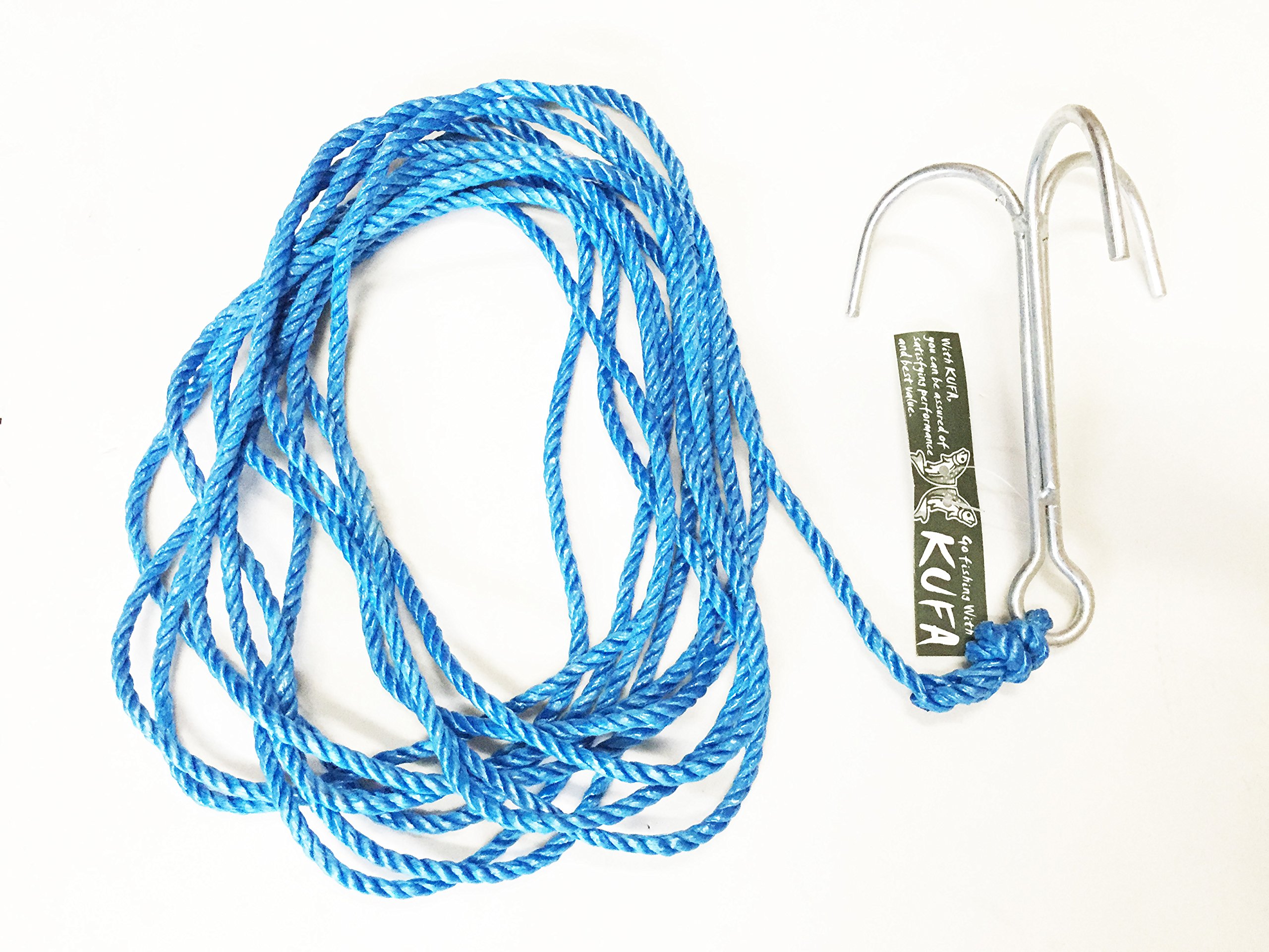 KUFA Galvanized Steel Grapple Hooks and 1/4
