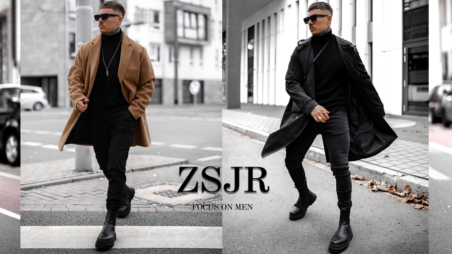 ZSJR Mens Mock Neck T Shirts Pullover High Neck Turtleneck Premium