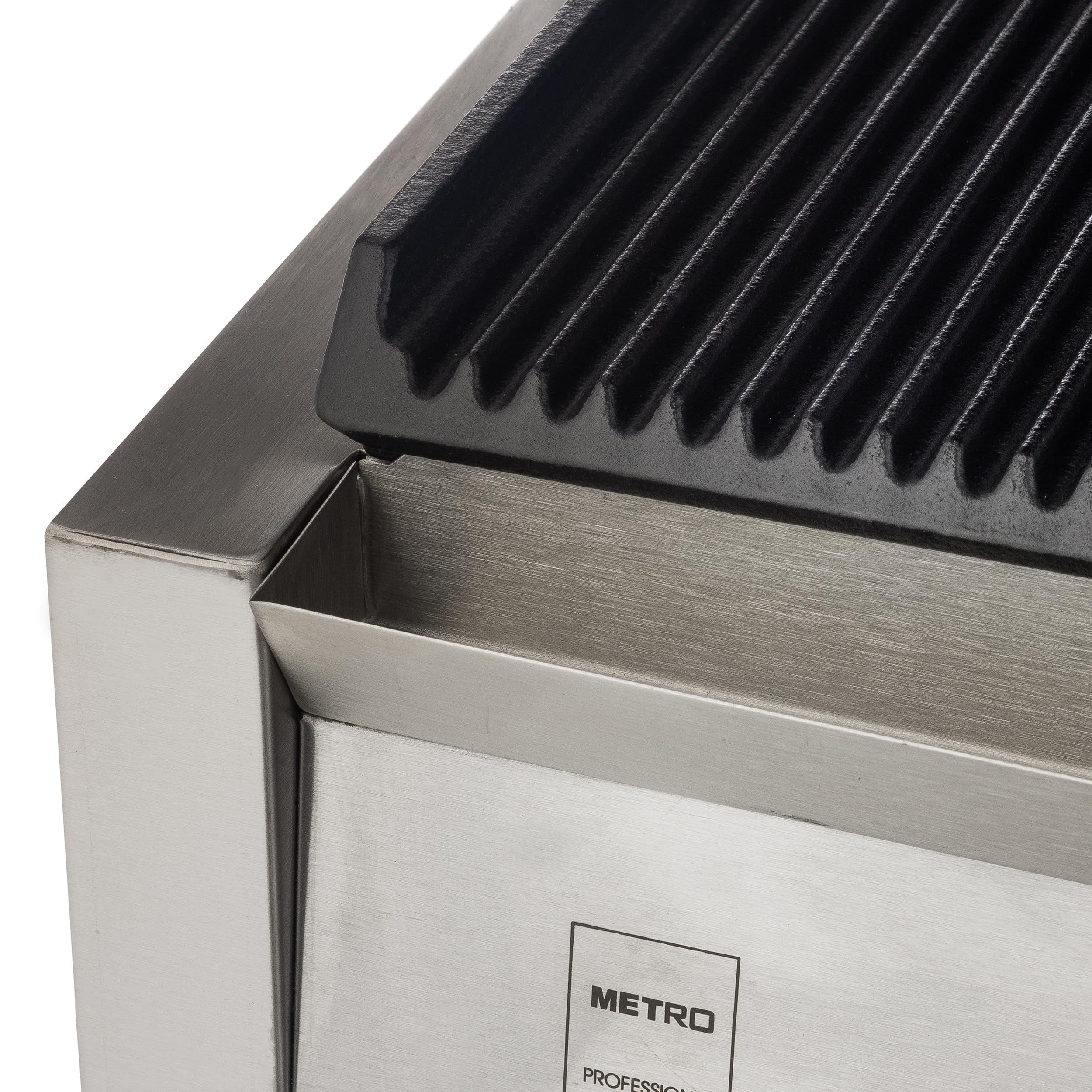METRO Professional Plancha con doble Panini grill GPG2201, acero inoxidable, 57 x 36 x 20 cm, rango de temp.: 50-300° C, 55 paninis cada 60 minutos, plata