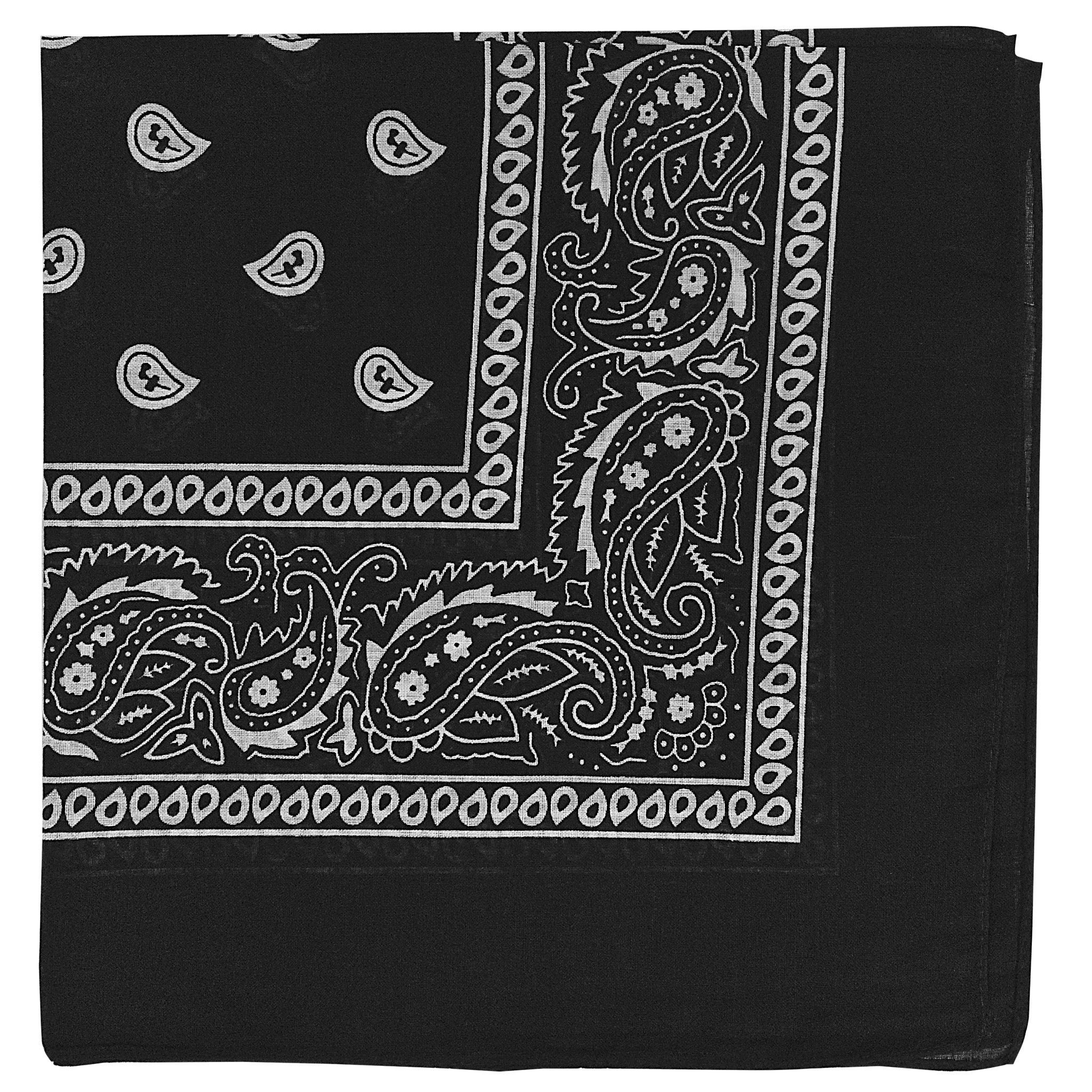 Bandana Classic Paisley (Black) (144 Pack) : Amazon.ca: Clothing