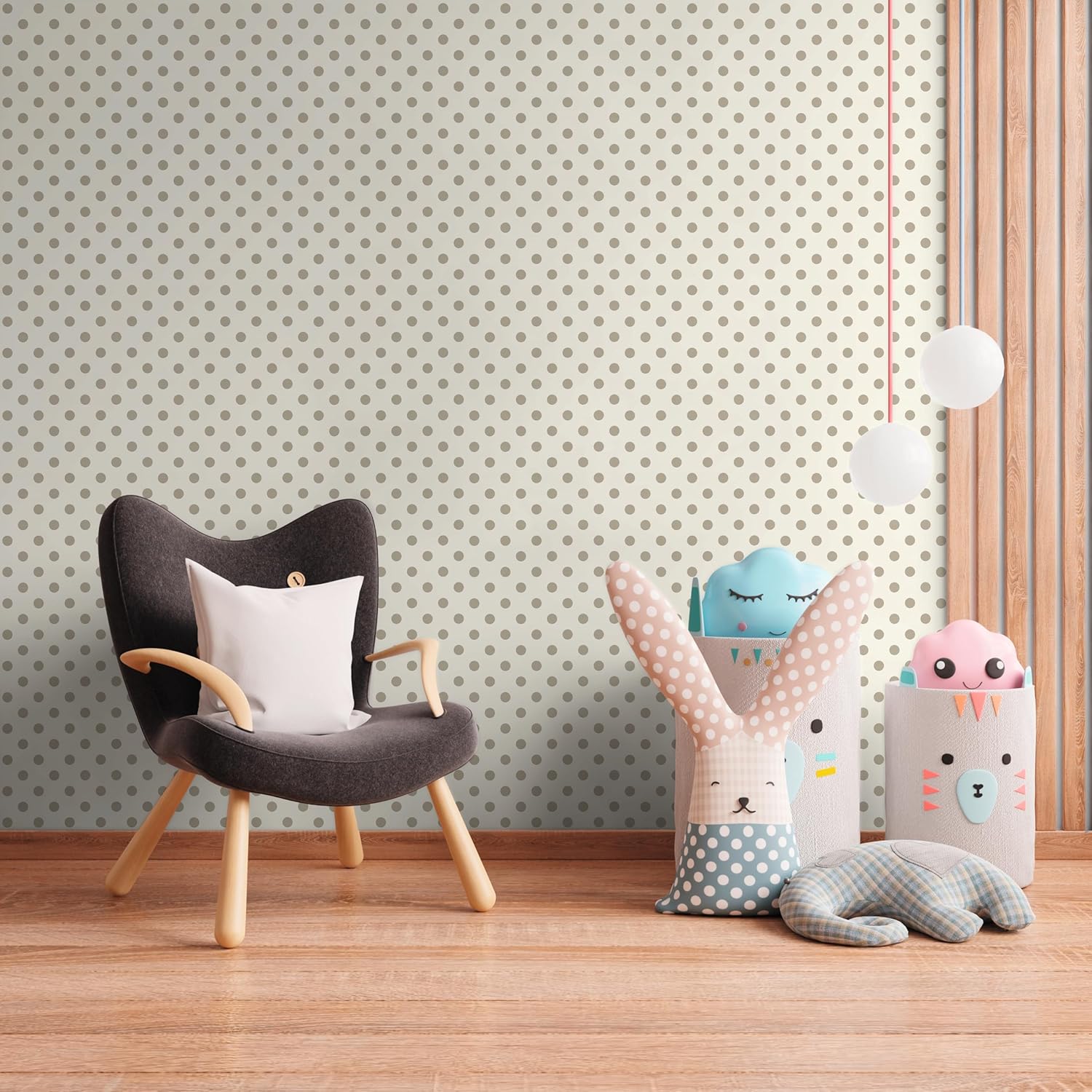 A.S. Création Boys & Girls 6 Non-Woven Wallpaper Polka Dots 10.05 m x 0.53 m Beige Pink White Made in Germany 369341 36934-1