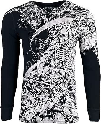 Xtreme Couture By Affliction - Camisa Térmica Para Hombre, Color Negro - Foto 5