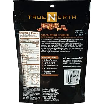 TrueNorth Nut Clusters, Chocolate Nut Crunch, 5 Ounce