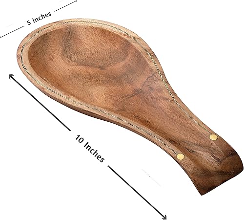 Miniatura 8 de Folkulture Soporte para cuchara para encimera de cocina, soporte para cuchara para estufa o encimera, soportes para ollas para cocina, almohadillas