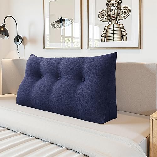 Miniatura 11 de Almohada de Cabecero en Forma de Cuña - Almohada Triangular para Cabecero de Cama, Almohada de Cuña para Descanso en la Cama, Almohada para Sentarse