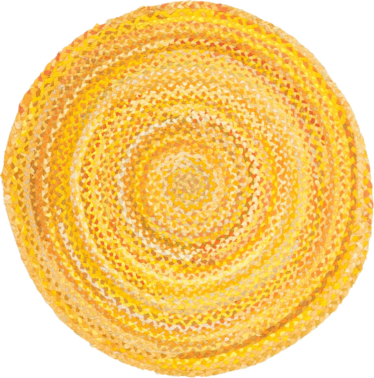 SAFAVIEH Braided Collection Area Rug - 3' x 5' Oval, Gold, Handmade Country Farmhouse Reversible Cotton, Ideal for High Traffic Areas in Living Room, Bedroom (BRD452D)