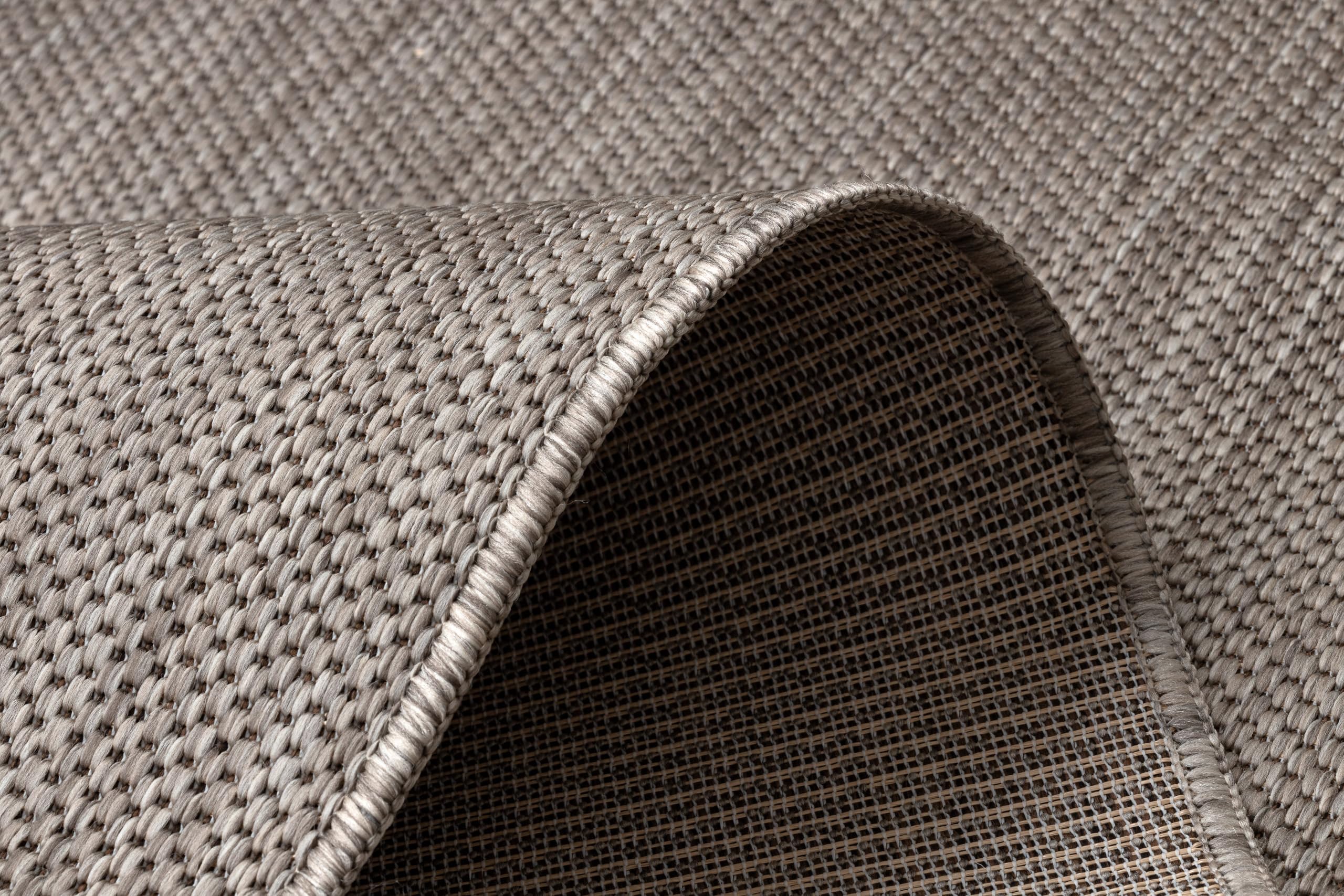 rugsx Passatoia SION effetto sisal, tappeto a tessitura piatta, resistente e facile da pulire, interno esterno, cucina corridoio balcone terrazza, beige 80x200 cm