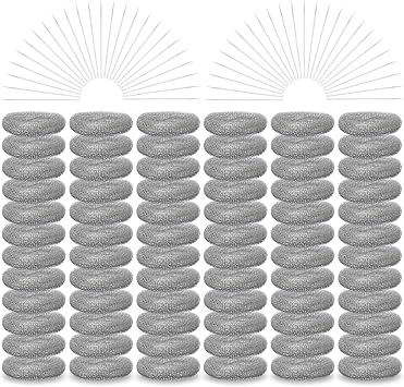72 Pcs Lint Traps, Stainless Steel Lint Catcher for Washing Machine, Pet Hair Remover for Laundry, Upgrade Traps Laundry Mesh Washer Hose Filter with 72 Cable Ties for Washing Machine Discharge Hoses