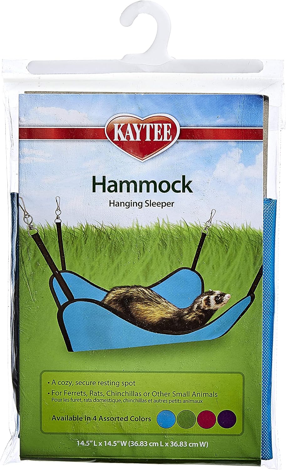 Kaytee Simple Sleeper Hammock 14.5 Inches x 14.5 Inches,Black