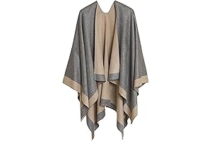 Cozy and Elegant Shawl Wrap for Sophisticated Women over 70