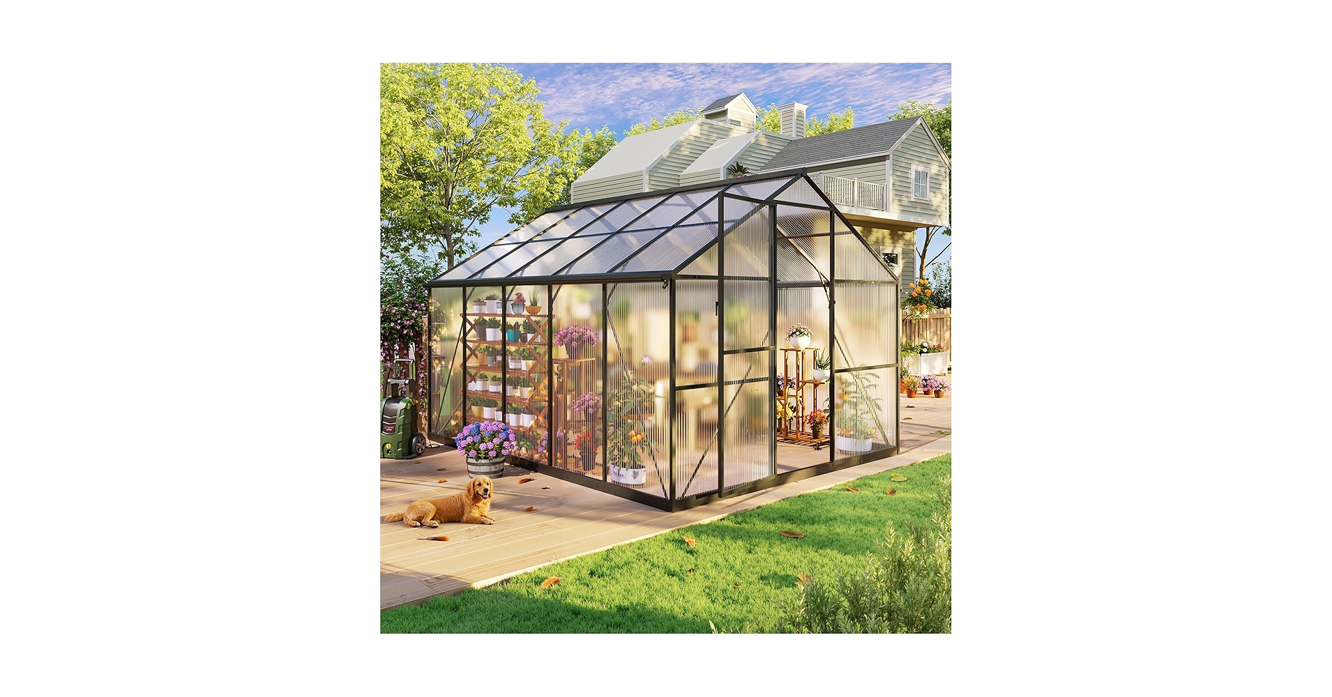 Amazon.com : SYLVIERA 8x10FT Greenhouses for Outdoors
