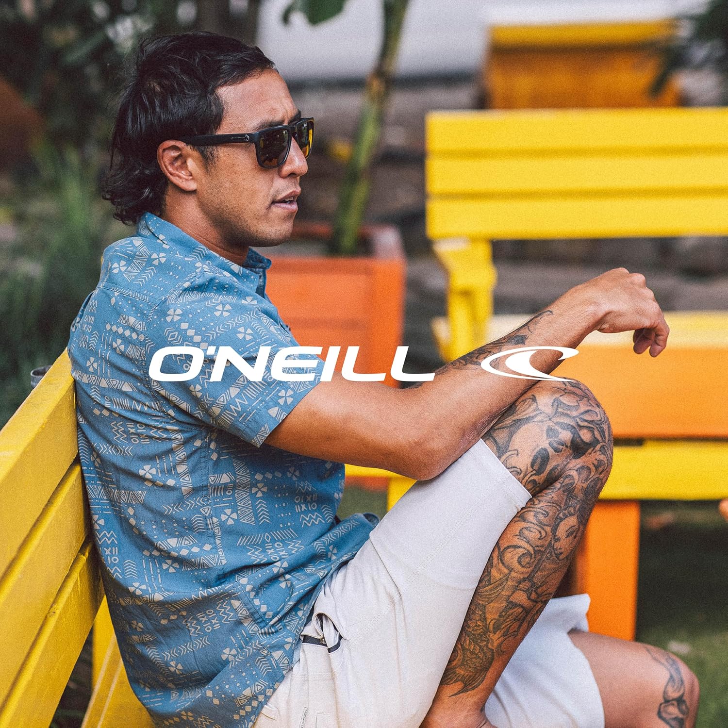 O'NEILL Mens TRVLR Traverse Short Sleeve Button-Up Shirt - Casual Standard Fit Button Down Shirt with Sun Protection