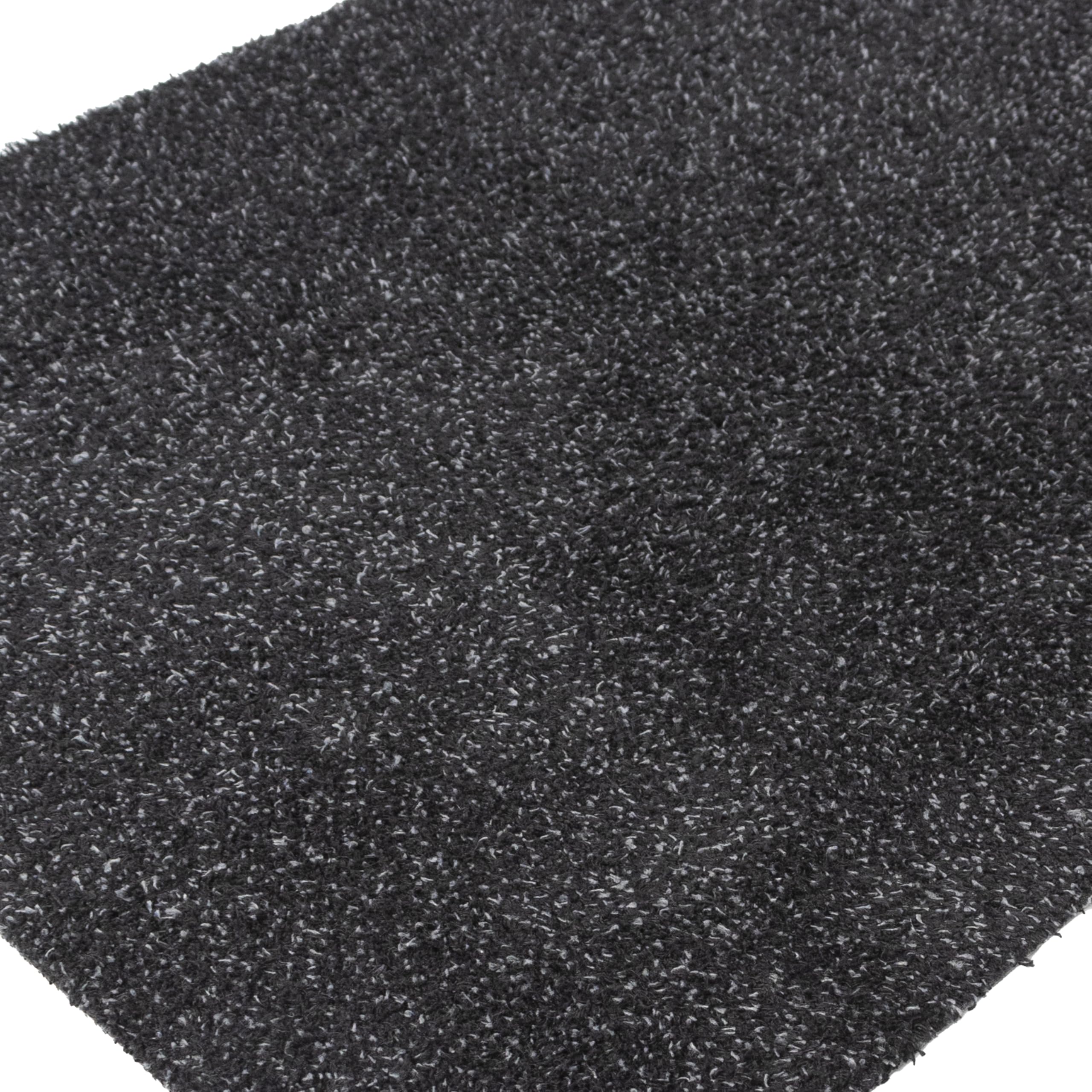 Primaflor Schmutzfangmatte Aqua Stop | 100 x 120 cm | Granit | 80 % Baumwolle, bei 30 °C waschbar, 6 mm flach und mit rutschhemmendem Vinylrücken für Eingang, Flur und Tür