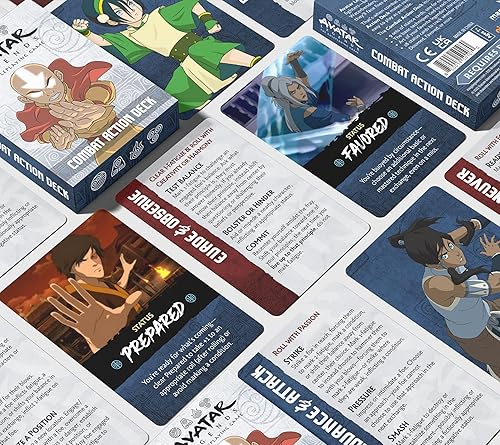 Miniatura 5 de Magpie Games Avatar Legends El juego de rol: expansión de mazo de acción de combate - Baraja de combate de 55 cartas