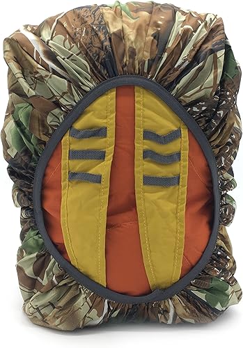 Miniatura 20 de Silfrae Funda impermeable para mochila de lluvia 30L-100L para viajes, escalada, senderismo (rosa, 60L-70L)