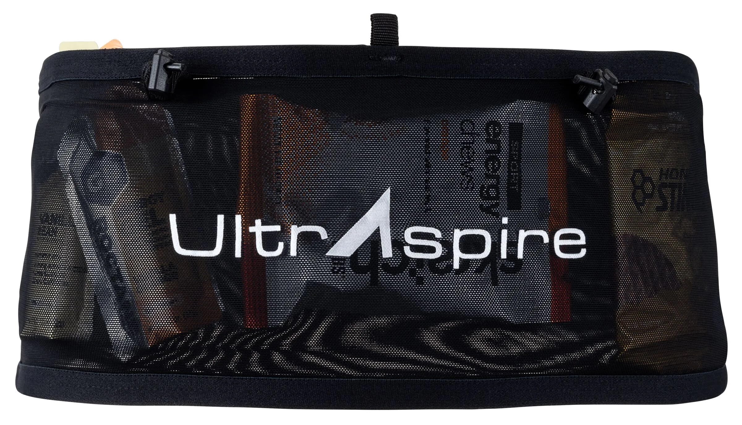 UltrAspire Cinturón ajustado para correr de carreras - 3.0 negro, pequeño (tamaño de cintura: 71.1 cm-76.2 cm)