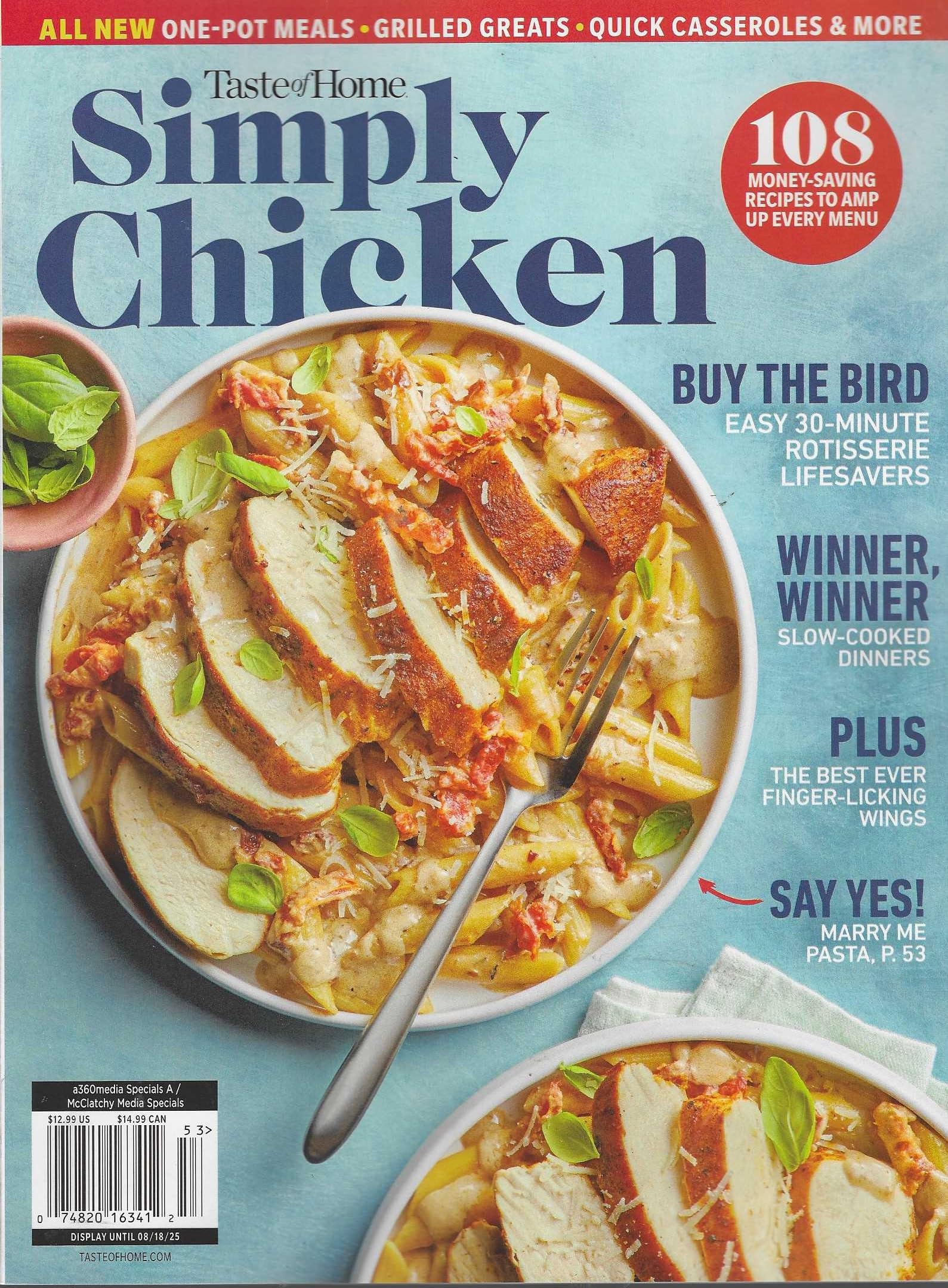 Taste of Home Magazine Special 2025 Simply Chicken