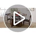 Amazon.com: Best Choice Products Folding Dining Table, Multipurpose ...