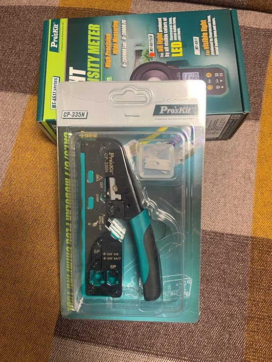Pro'sKit Tool Solutions CP-335 CAT.7 Modular Plug Crimping Tool Easy Fast Firm Design for CAT.7 & CAT.5 / CAT.6(CP-335)