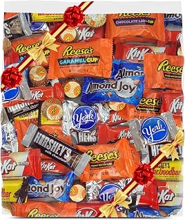 Assorted Chocolate Candy Variety Pack Bulk 2 lb - Individually Wrapped Fun Size Milk & Dark Chocolate Mix - Bulk Candy for Parties, Office Snacks, Gifting & Holiday