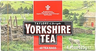 Taylors Of Harrogate Yorkshire Black Tea, 40 Tea Bags (Pack of 5)