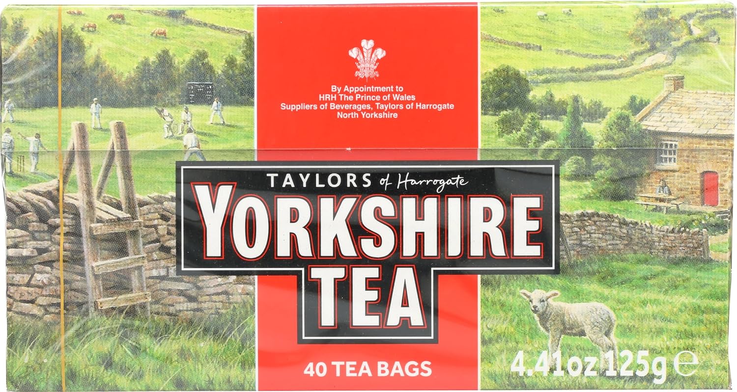 Taylors Of Harrogate Yorkshire Black Tea, 40 Tea Bags (Pack of 5)