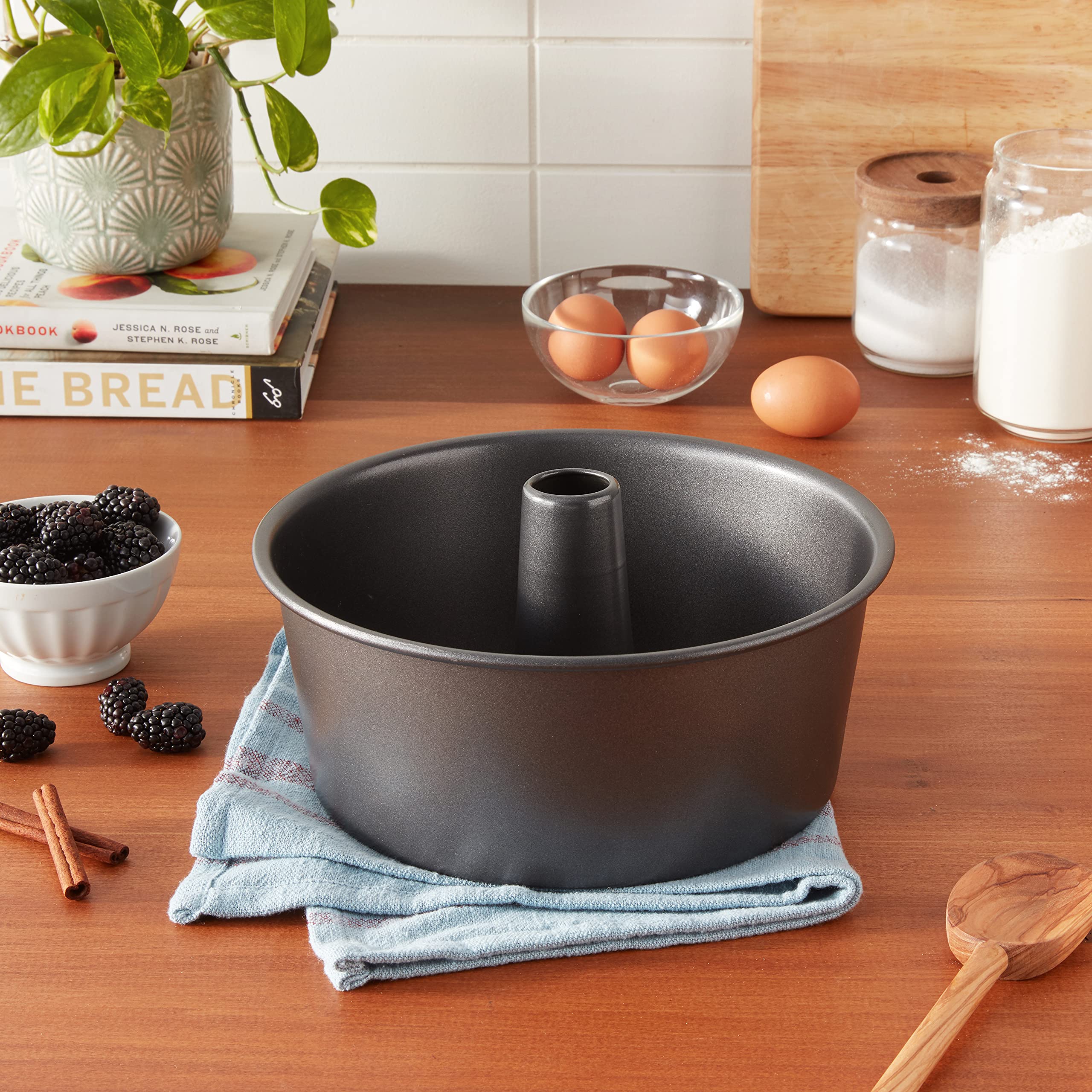 Winco CCP-10A - Molde para tartas (antiadherente, acero al carbono aluminizado, aluminio, negro)