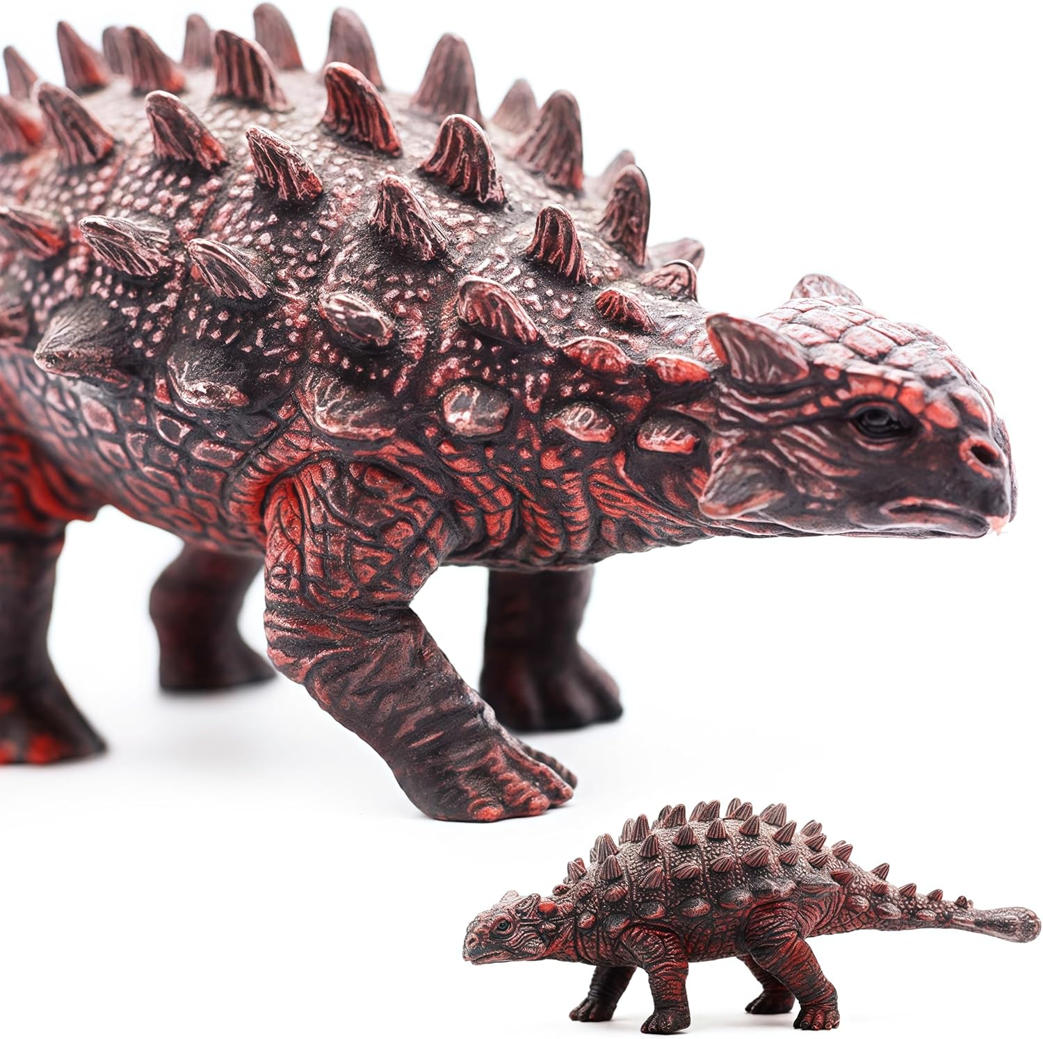 Gemini&Genius Ankylosaurus Dinosaur Toy, Saichania Toy Action Figure Ankylosaurus Dino Model-5.9 Inches Length Birthday Cake Topper, Role Play, Collection for Kids 3-12 Years Old
