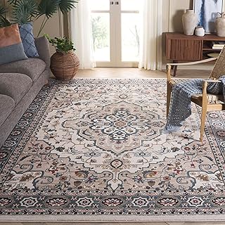 SAFAVIEH Lyndhurst Collection Area Rug - 8' x 10', Cream & Beige, Tradit...