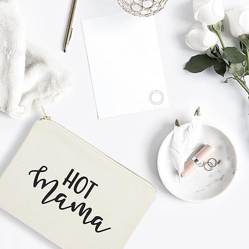 Miniatura 3 de The Cotton & Canvas Co. Bolsa cosmetiquera y bolsa de viaje para maquillaje., Caliente Mamá), unknown