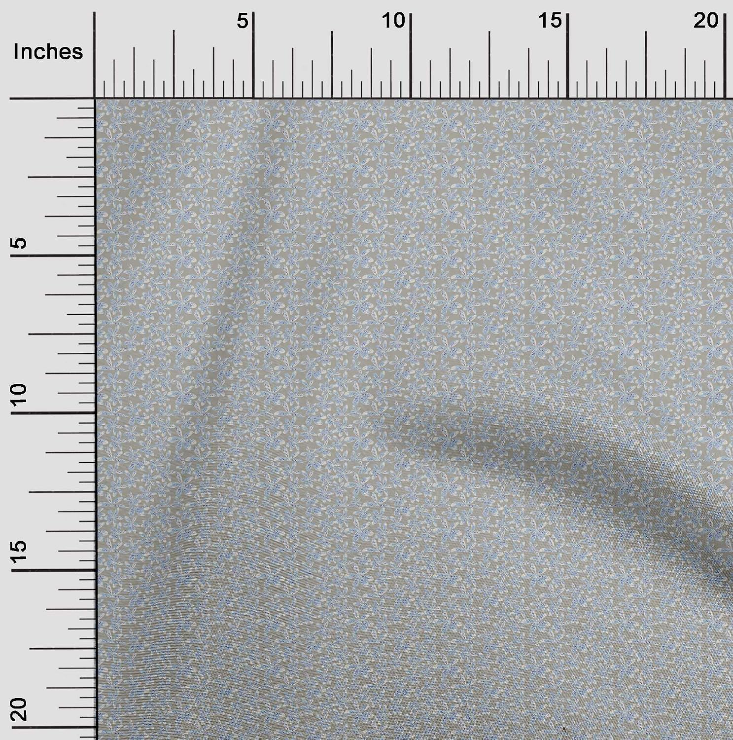 oneOone Cotton Flex Fabric Flower Artistic Print Fabric by The Yard 40 Inch Wide