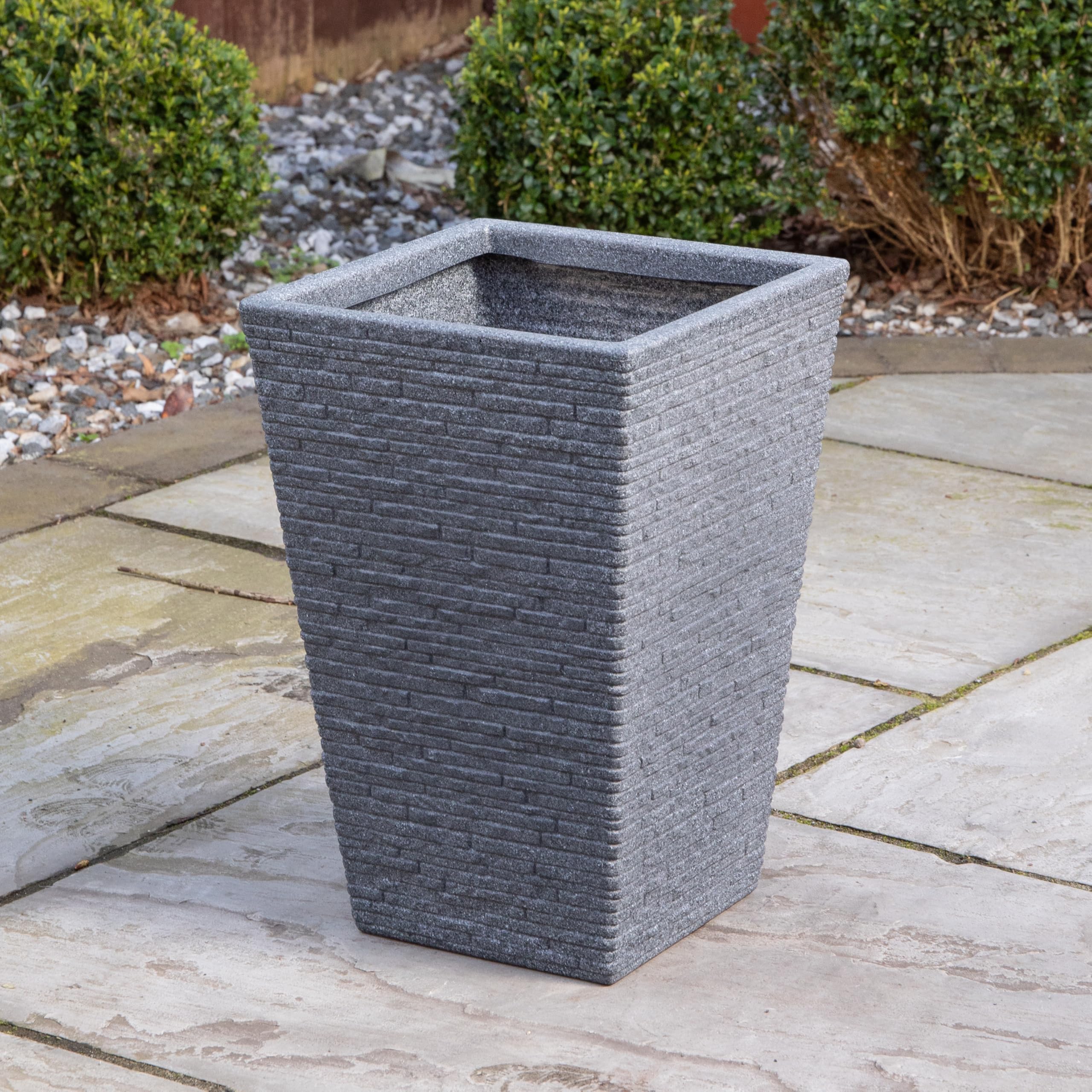 Samuel Alexander Ash Grey Slate Effect Trough Planter - 45cm